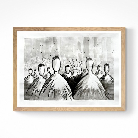 Among the Silent Ones, 50*35 cm