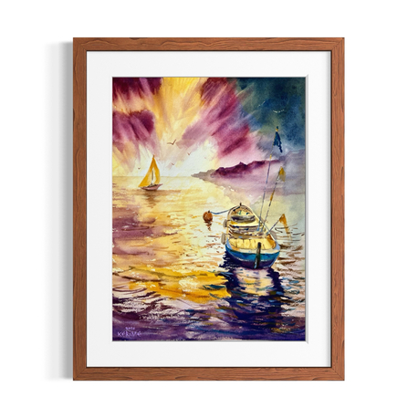 As the Sun Sets, 38x28 cm