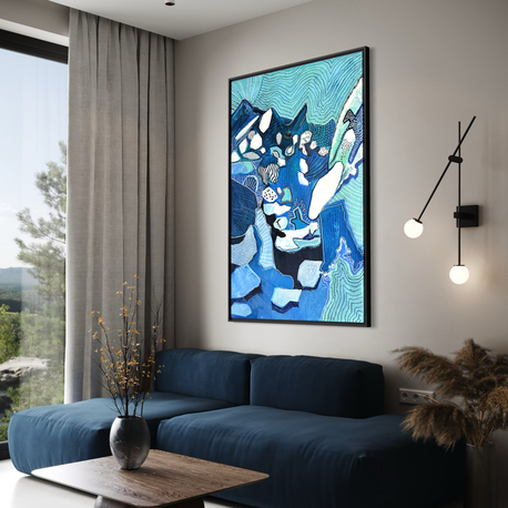 Blue Heaven, 120*80 cm