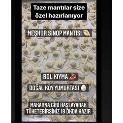 Bol Kıymalı Meşhur Sinop Mantısı COĞRAFİ İŞARETLİ