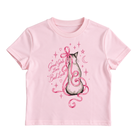 good girls love bad luck - baby tee