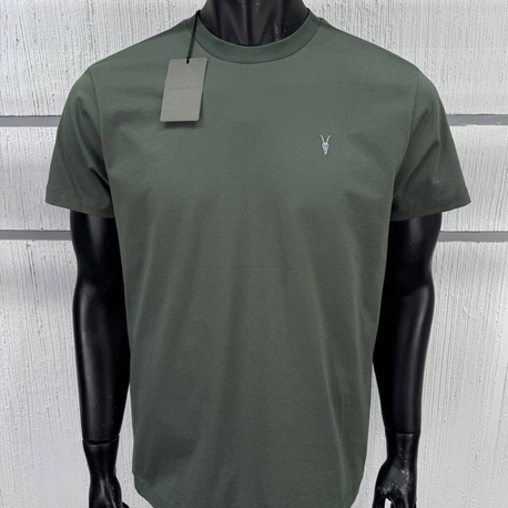 ALLSAINT NAKIŞ LOGOLU TSHIRT PAMUK PIMA KUMAŞ REGULAR FIT