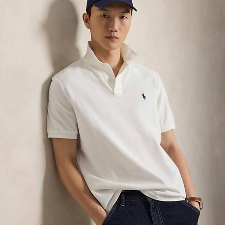 POLO RALPH LAUREN PAMUK PİKE KUMAŞ POLO YAKA T-TSHIRT ORJ SERİES
