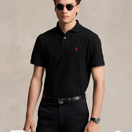 POLO RALPH LAUREN PAMUK PİKE KUMAŞ POLO YAKA T-TSHIRT ORJ SERİES