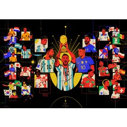 2022 World Cup - Tournament Path Poster