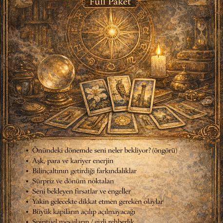 GENEL AÇILIM (Aşk + Para + Kariyer Genel Bakış)