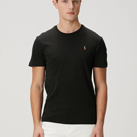 PRL Embrodied Basic T-Shirt Black