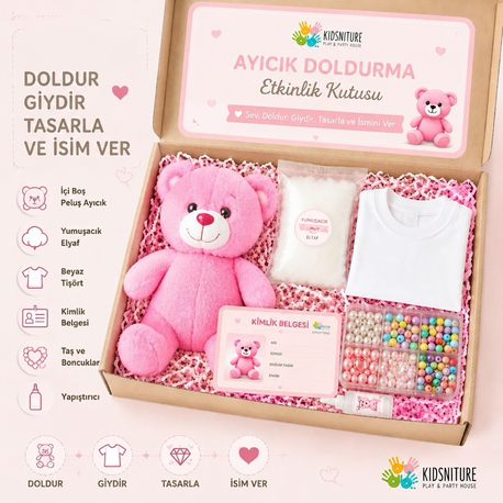 Peluş doldurma ve tasarlama etkinlik kutısu