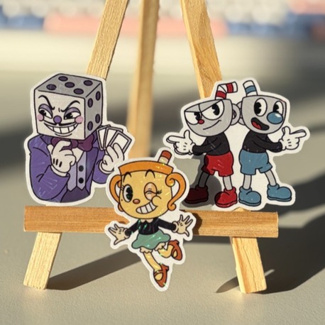 cuphead sticker seti