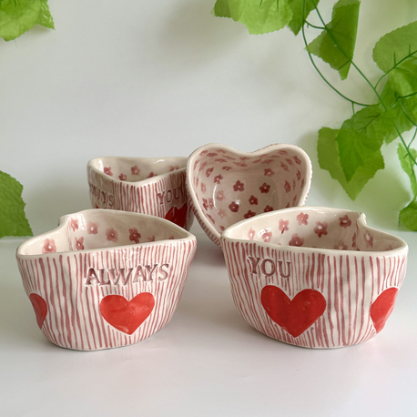Always You – El Yapımı Kalp Formlu Seramik Kupa