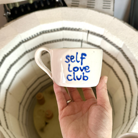 Self Love Club El Yapımı Seramik Kupa