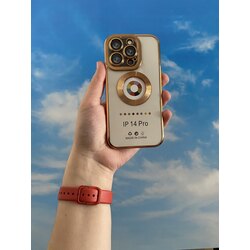 iPhone 14 Pro MagSafe Uyumlu Kılıf ( gold)