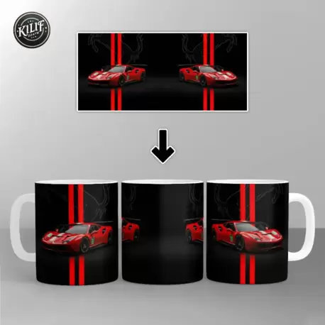 Ferrari Scuderia İkonik İtalyan — Baskılı Kupa Bardak