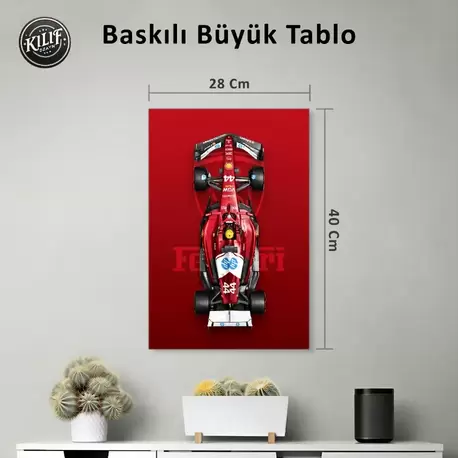 Ferrari SF-24 Hamilton #44 Efsanesi — Baskılı Büyük Tablo (40x28 cm)