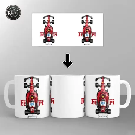 Ferrari SF-24 Hamilton #44 Efsanesi — Baskılı Kupa Bardak