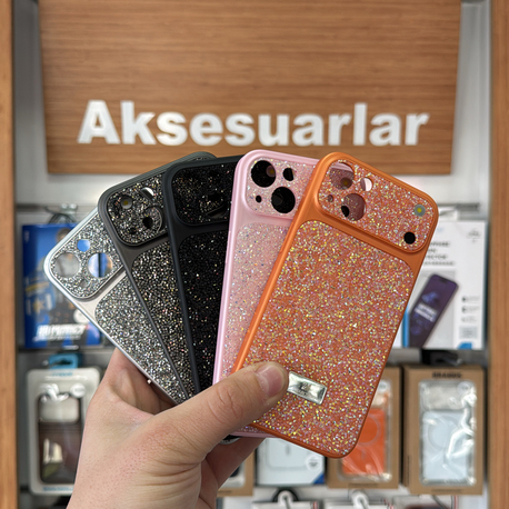 İPhone 17 Görünümlü Taşlı Kılıflar 13/14/15