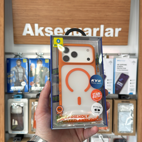 BLUEO 17 PRO MAX MAGSAFE KOZMİK TURUNCU