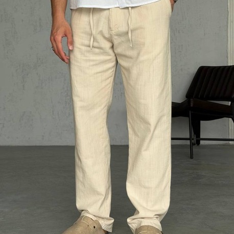 KETEN BAGGY PANTOLON BEJ