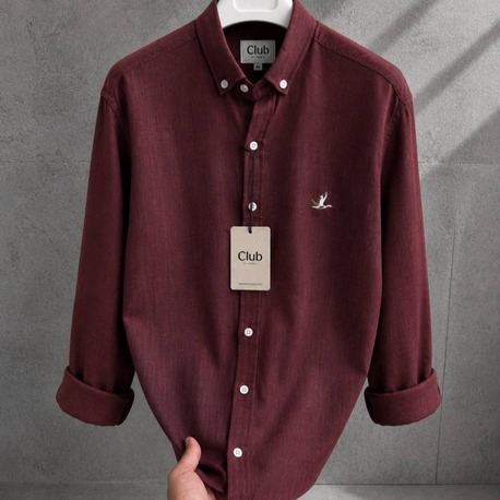 BYMN KETEN GÖMLEK BORDO