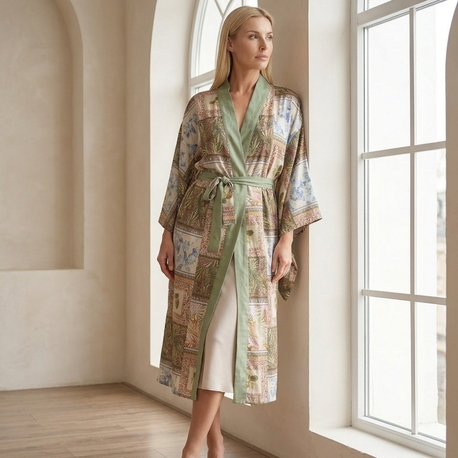 Mint river kimono
