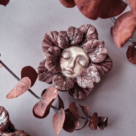 Persephone'nin Çiçekleri Broş II
