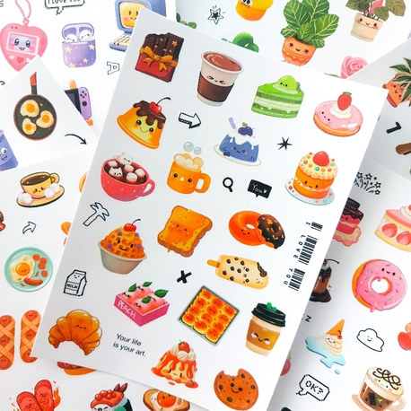 Sevimli Sticker Sayfaları 