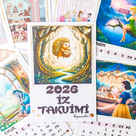 2026 Masa Takvimi Standlı - İz Takvimi 