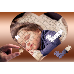 Kişiye Özel 89 Parça Kalp Puzzle