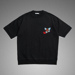 Muhammed Ali Nike Logolu Oversize Siyah T-shirt