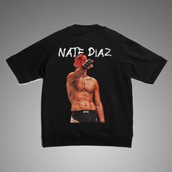 Nate Diaz Oversize Siyah T-shirt