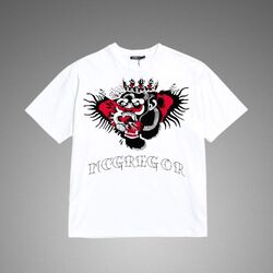 Mcgregor Dövmeli Beyaz Oversize T-shirt