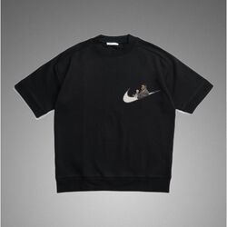 Mike Tyson Nike Logolu Oversize Siyah T-shirt