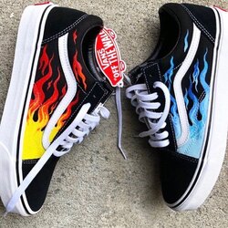 Flames | Vans old Skool