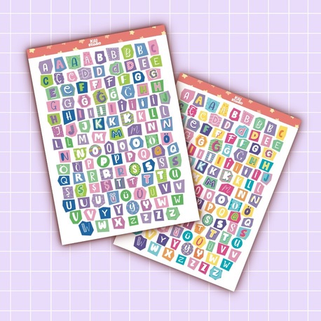 Harf Sticker 2’li Set