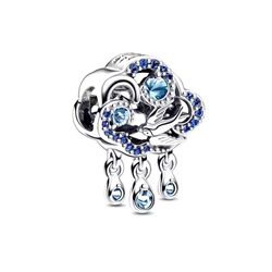 Kuş detaylı bulut charm