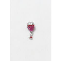 Pembe kırmızılı balon charm