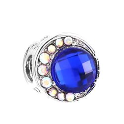 Lacivert taşlı charm