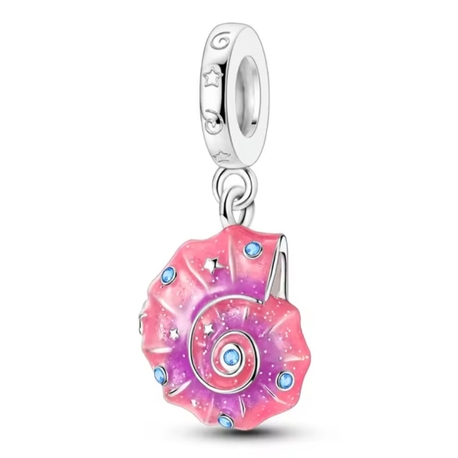 Gümüş Pembe İstiridye Charm