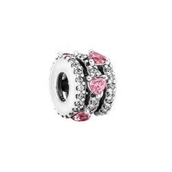 Pembe taşlı charm