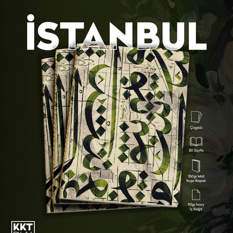 İstanbul Defter (Dikişli Cilt Çizgisiz/ Soft Touch)