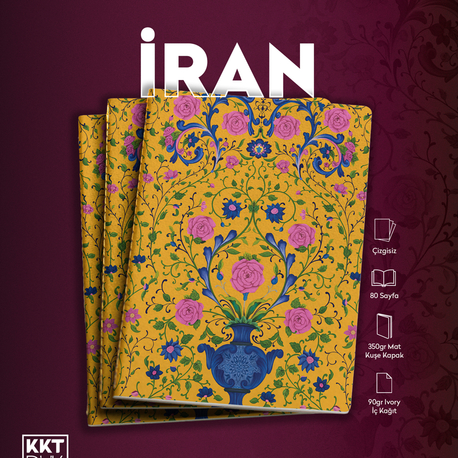 İran Defter (Dikişli Cilt Çizgisiz/ Soft Touch)