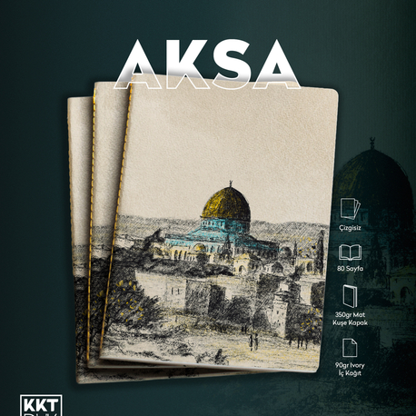 Aksa Defter (Dikişli Cilt Çizgisiz/ Soft Touch)