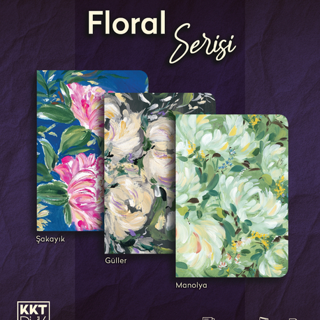 Floral Seri (Amerikan Cilt Çizgili/ Soft Touch)