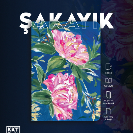 Şakayık Defter (Amerikan Cilt Çizgisiz/ Soft Touch)