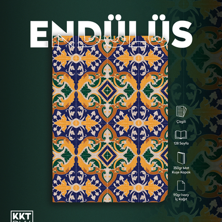 Endülüs Defter (Amerikan Cilt Çizgili/ Soft Touch)