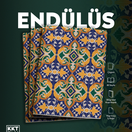 Endülüs Defter (Dikişli Cilt Çizgisiz/Soft Touch)