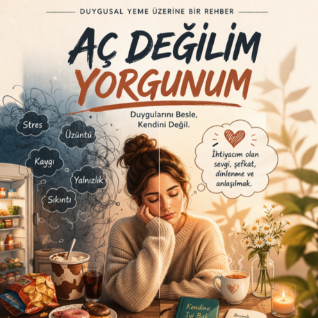 Aç Değilim, Yorgunum — Duygusal Yeme Farkındalık ve Değişim Rehberi
