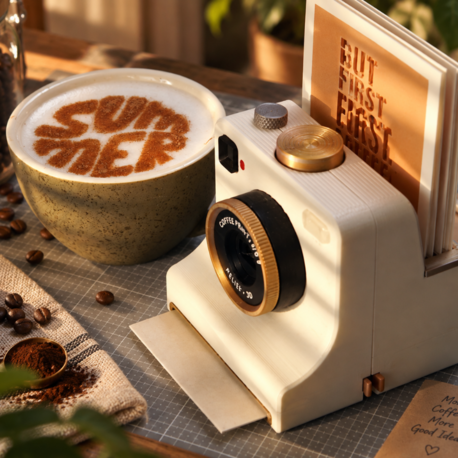 KLON Latte Art Camera – Coffee Art Kahve Süsleme ve Desen Aparatı
