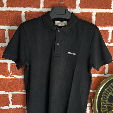 Siyah Polo Yaka T-Shirt - Premium Kalite