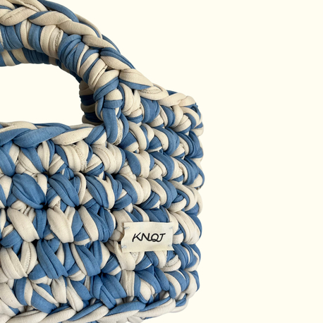 Agora Handbag Baby Blue/Cream
